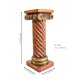 Antique Mettalic Twisted Rope Wooden Pillar height 24 Inch Antique Mettalic Twisted Rope Wooden Pillar height 24 Inch
