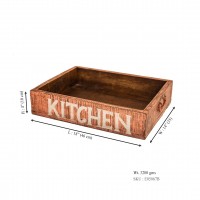 Distresed Pink Wooden Kitchen organizer