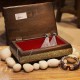 Wooden Jewellery Box - Brass Art Wooden Jewellery Box - Brass Art