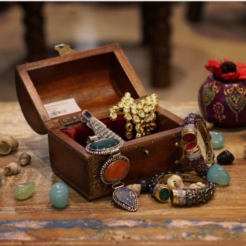 Wooden Box Metal Art