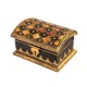 Indune Wooden Jewellery Box Rustic with Bone Art 6 x 3 Inches (Brown)