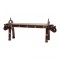 Elephant Entryway Bench- Polished & Brassart