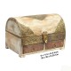 Rustic Wood Treasure Box with Embossed Brass Art Rustic Wood Treasure Box with Embossed Brass Art