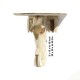 Rustic Wooden Elephant Wall Bracket - White Rustic Wooden Elephant Wall Bracket - White