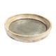 Wooden Rustic Bowl-Tray with Embossed Brass Art Wooden Rustic Bowl-Tray with Embossed Brass Art