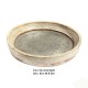 Wooden Rustic Bowl-Tray with Embossed Brass Art Wooden Rustic Bowl-Tray with Embossed Brass Art