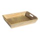 Rustic Wood Tray with Embossed Brass Art Rustic Wood Tray with Embossed Brass Art