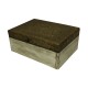 Distressed White Box with Brass Embossed Top