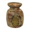 Distressed White and Red Reclaimed Wooden Pot