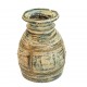 Distressed White Wooden Pot Distressed White Wooden Pot
