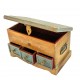 Distressed Blue Wooden Mini Chest of Drawers Distressed Blue Wooden Mini Chest of Drawers