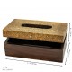 Wooden Brass Embossed Tissue Box Wooden Brass Embossed Tissue Box