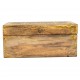 Distressed Yellow Wooden Jewellery Box