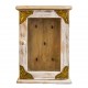 Distressed White with Brass Art Key Box  