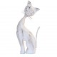 Distressed White Cat Showpiece Figurine Distressed White Cat Showpiece Figurine