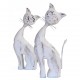 Distressed White Cat Showpiece Figurine Distressed White Cat Showpiece Figurine