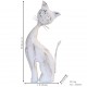 Distressed White Cat Showpiece Figurine Distressed White Cat Showpiece Figurine