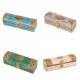 Distressed Grey Wooden Trinket Box with Embossed Brass ArtWork Distressed Grey Wooden Trinket Box with Embossed Brass ArtWork