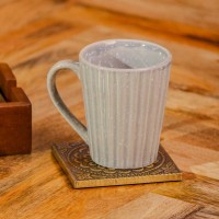 Handcrafted brass coaster set wooden holder traditional Indian table decor