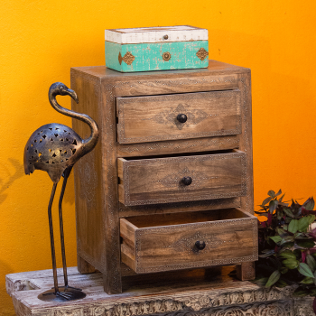Vintage Hand Painted Wooden Chest of Drawers Vintage Hand Painted Wooden Chest of Drawers