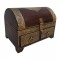 Treasure Box Galla - Polished Brown, Wood, Metal Trimmings
