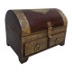 Treasure Box Galla - Polished Brown, Wood, Metal Trimmings Treasure Box Galla - Polished Brown, Wood, Metal Trimmings