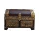 Treasure Box Galla - Polished Brown, Wood, Metal Trimmings Treasure Box Galla - Polished Brown, Wood, Metal Trimmings
