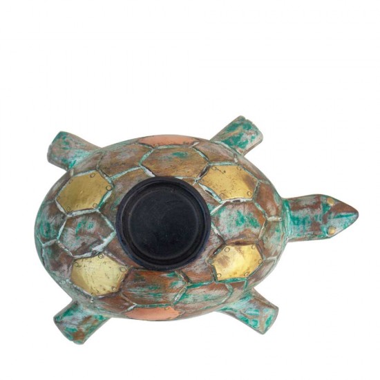 Good Luck Turtle Tealight - Distressed Green  (Tortoise) 