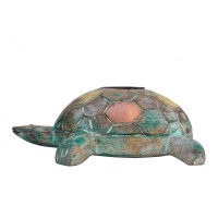 Good Luck Turtle Tealight - Distressed Green  (Tortoise) 