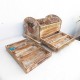 Distressed White Box Partitioned Lid - Case of Curiosities. Distressed White Box Partitioned Lid - Case of Curiosities.