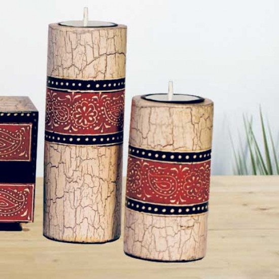 Candle Stands Combo from Elegant Paisley Collection Candle Stands Combo from Elegant Paisley Collection