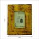 Wooden Photo Frame - Rough Distressed Yellow 4 x 6 Inches Wooden Photo Frame - Rough Distressed Yellow 4 x 6 Inches