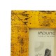 Wooden Photo Frame - Rough Distressed Yellow 4 x 6 Inches Wooden Photo Frame - Rough Distressed Yellow 4 x 6 Inches