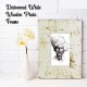 Wooden Photo Frame - Rough Distressed White 4 x 6 Inches Wooden Photo Frame - Rough Distressed White 4 x 6 Inches