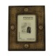 Wooden Photo Frame - Embossed Metal 5 x 7 Inches