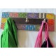 Wooden Hanger - 3 Hooks - Hand Painted Wooden Hanger - 3 Hooks - Hand Painted
