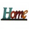 HOME- Hand Painted Wooden Alphabet Calligraphy