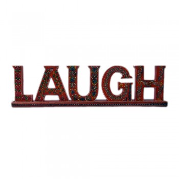 LAUGH - Wooden Calligraphy Albhabets