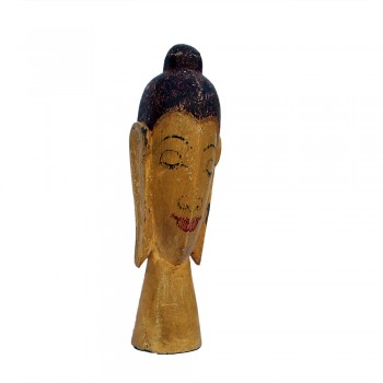 Wooden Buddha Face