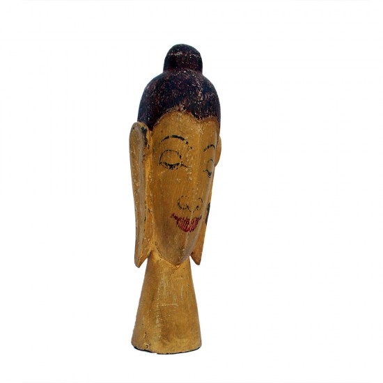 Wooden Buddha Face