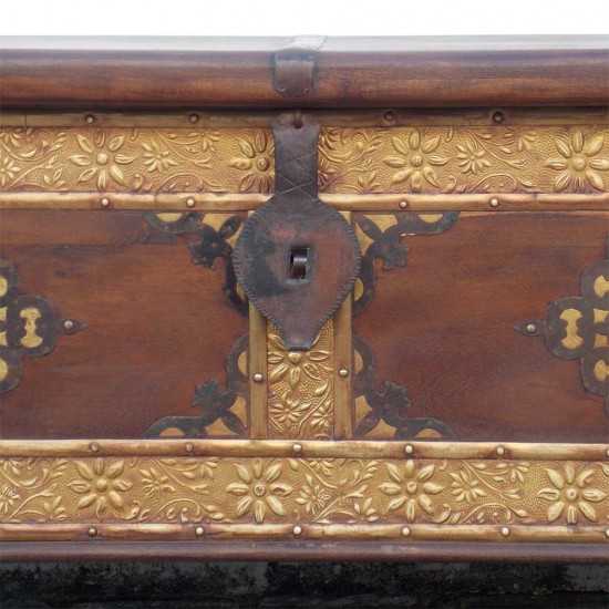 Treasure Box Pitara with Brass Art Treasure Box Pitara with Brass Art
