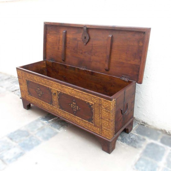 Treasure Box Pitara with Brass Art Treasure Box Pitara with Brass Art