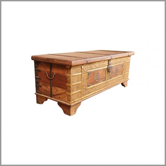 Treasure Box Pitara with Brass Art Treasure Box Pitara with Brass Art