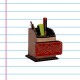 Pen Stand (Collection- Elegant Paisley) Pen Stand (Collection- Elegant Paisley)