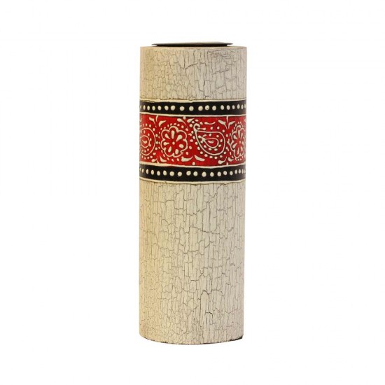 Candle Stand Cylindrical Large (Collection- Elegant Paisley)
