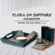 Square Tray and Coaster Set Combo from Flora on Sapphire Collection Square Tray and Coaster Set Combo from Flora on Sapphire Collection