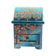 Half Round Top Box With One Drawer (Collection-Flora On sapphire) Half Round Top Box With One Drawer (Collection-Flora On sapphire)