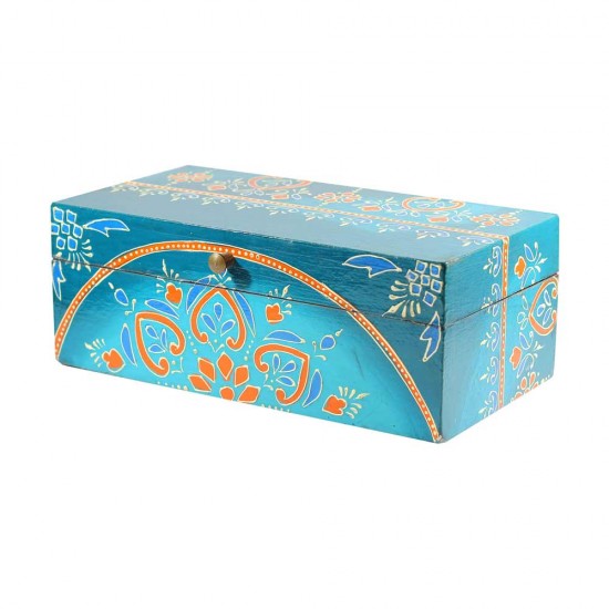 Rectangular Box Long (Collection- Flora On Sapphire)
