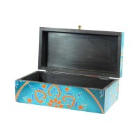 Rectangular Box Long (Collection- Flora On Sapphire)