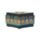 Square Candle Holder (Collection- Flora On Sapphire) Square Candle Holder (Collection- Flora On Sapphire)